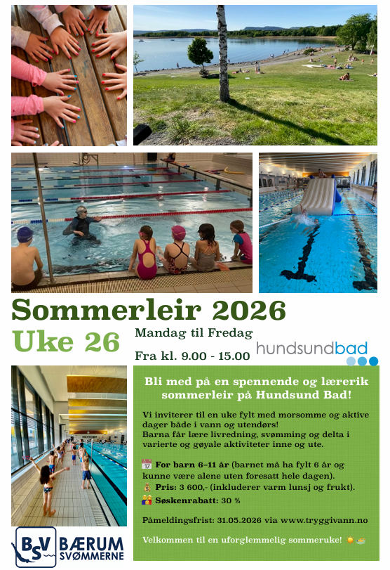 Påminnelse om påmelding til Sommerleir 2026