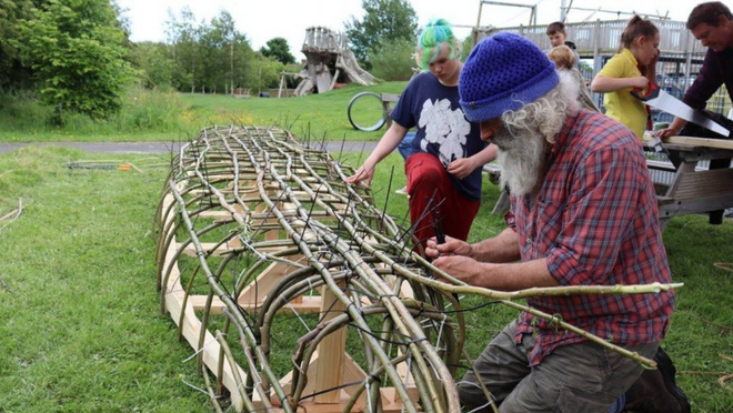 Children at Shiremoor Adventure Playground build a boat in a week and are taking it on the Tyne!
