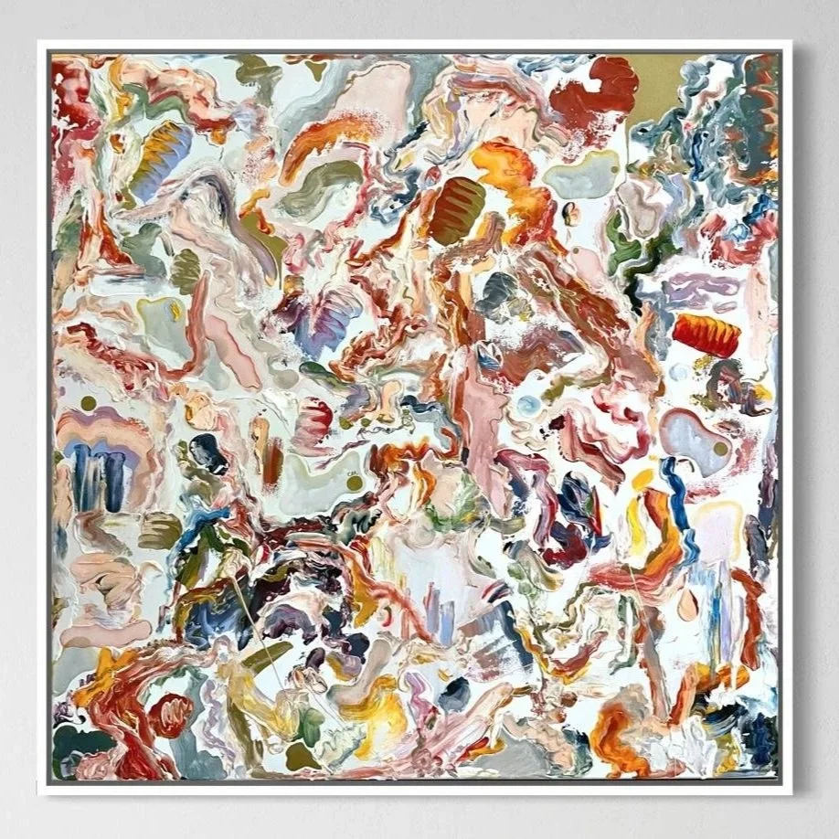 [SOLD]
'Dreaming in Technicolor No.3', 100x100cm, acrylic on cotton