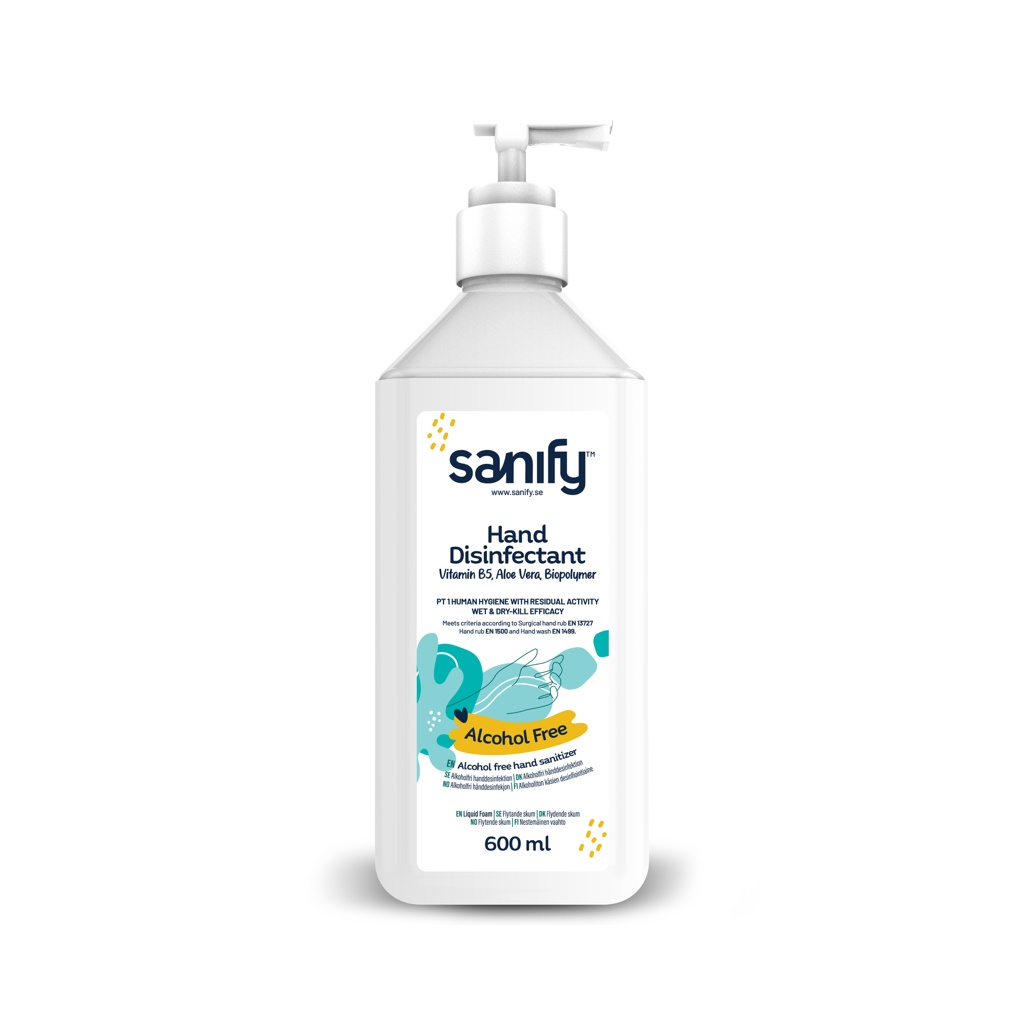 Hand sanitizer pump liquid 600 ml