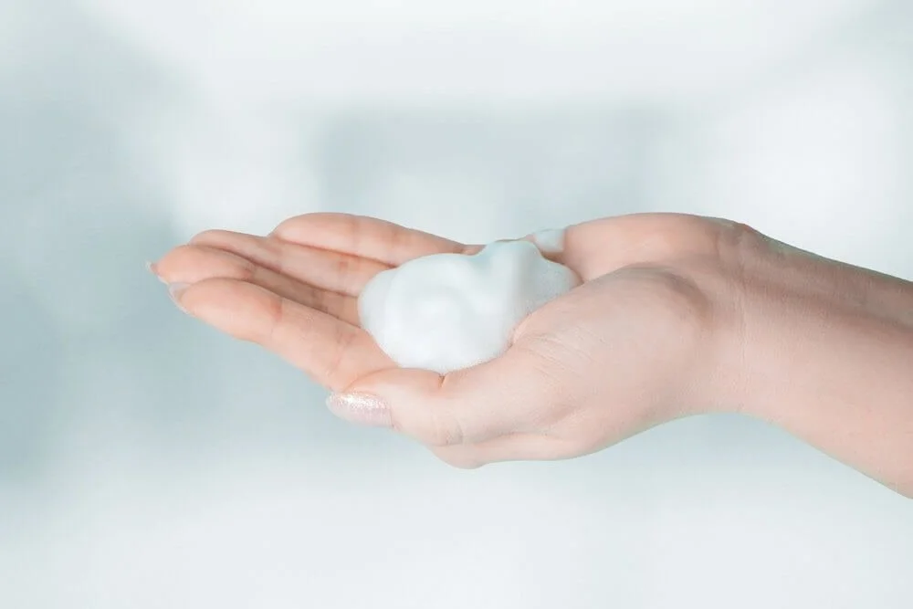 Hand with one click hand sanitizer