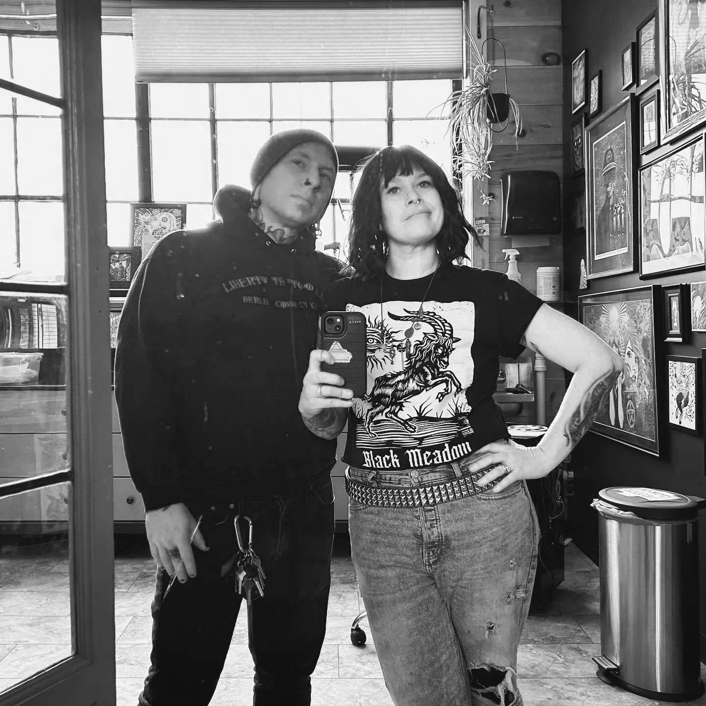 pat and Kate at shop