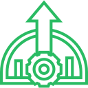 Strategic HR initiatives icon