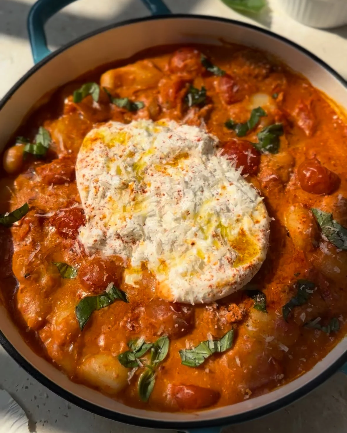 Spicy chorizo gnocchi