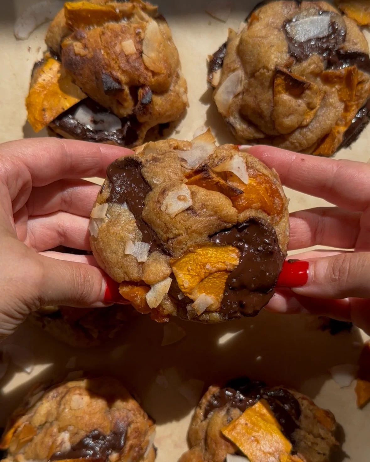 Mango coconut cookies