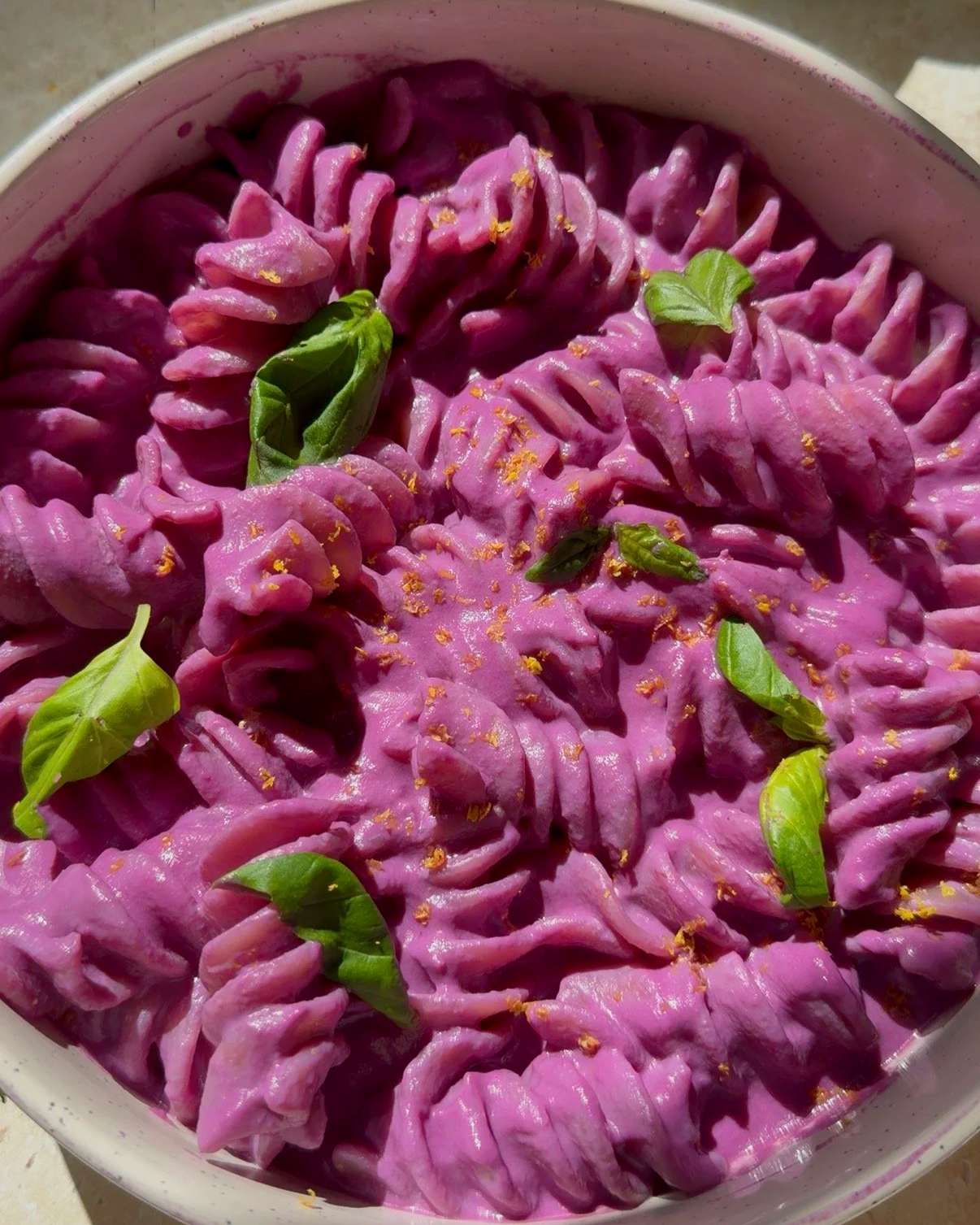 Purple pasta