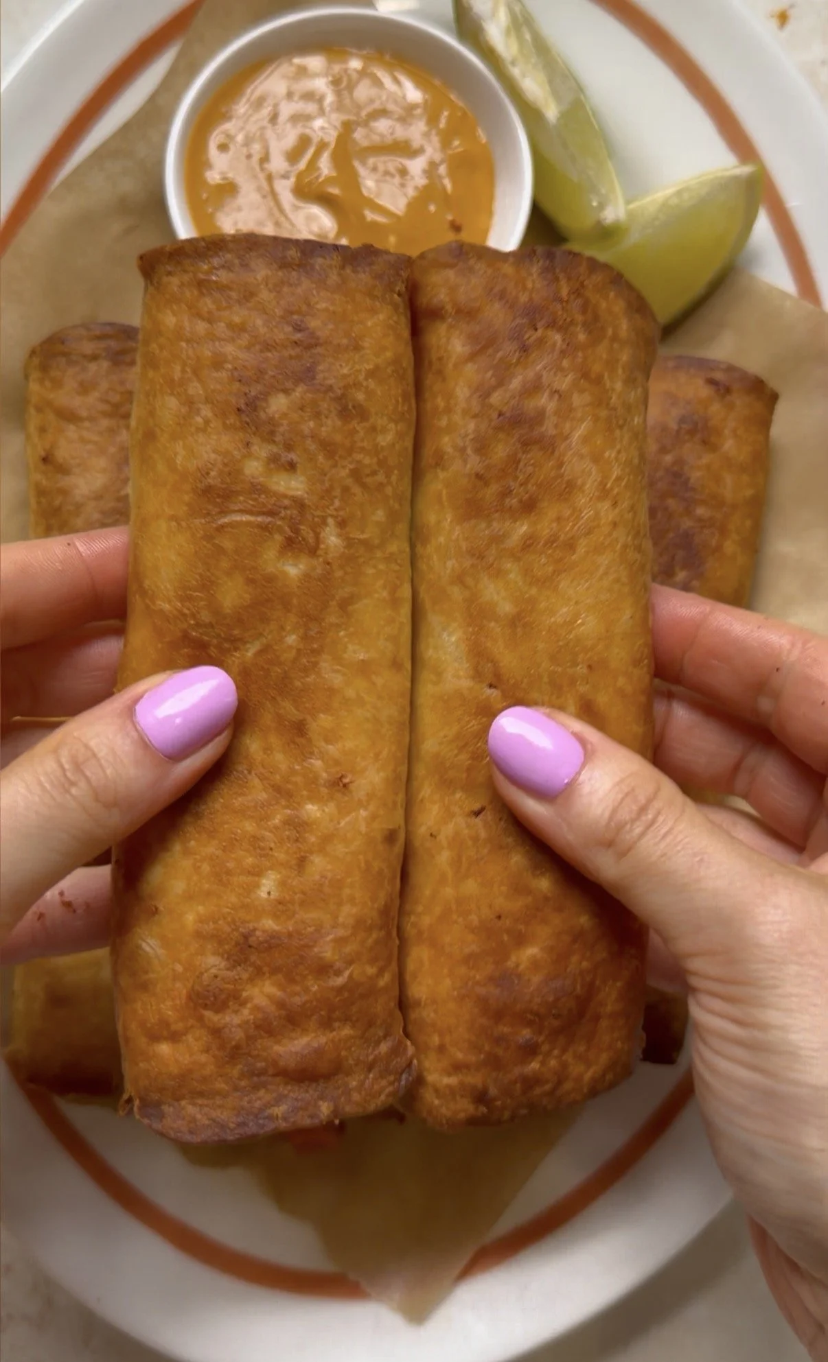 Sweet potato &amp; chorizo taquitos