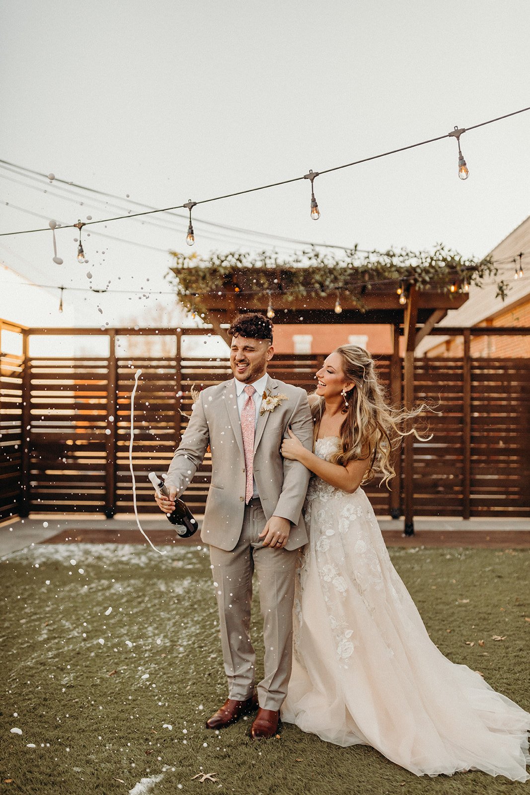 Outdoor wedding ceremony location at 8th and Main Kansas City