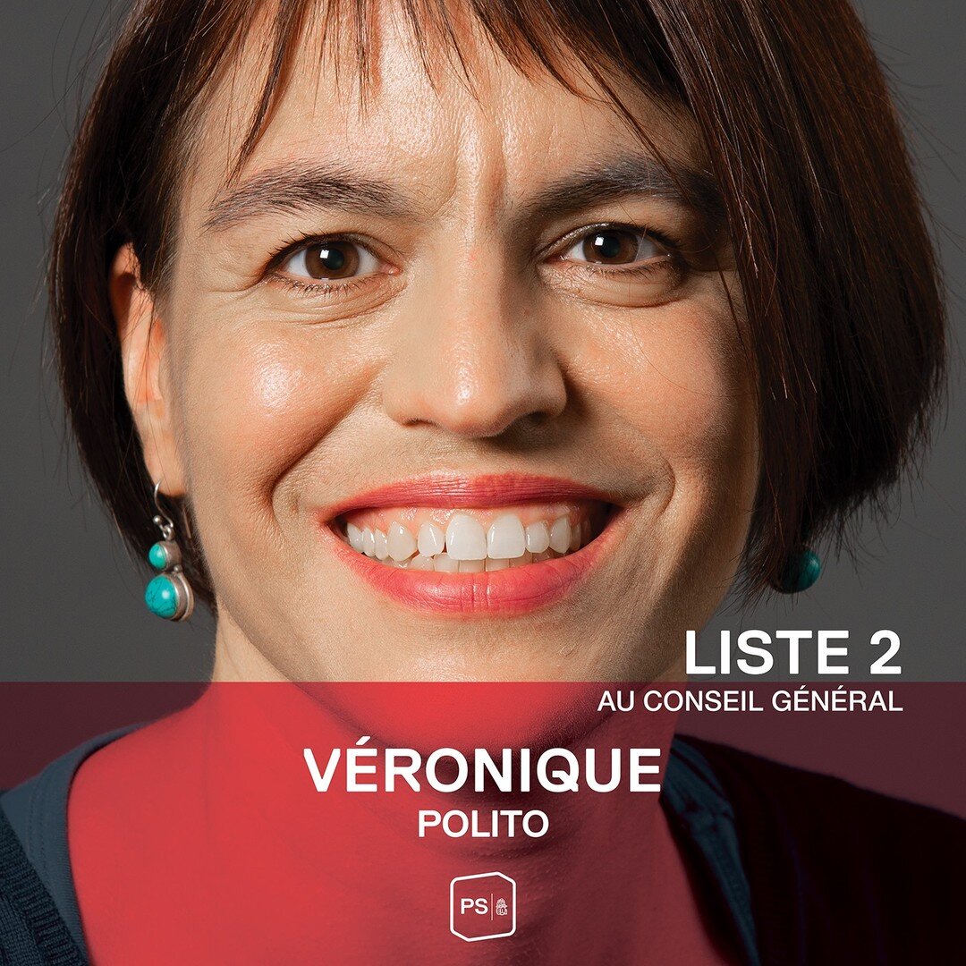 Faites connaissance avec V&eacute;ronique Polito notre candidate au Conseil g&eacute;n&eacute;ral.

1977, Syndicaliste &ndash; direction d&rsquo;Unia, Conseill&egrave;re g&eacute;n&eacute;rale sortante.

&laquo; Je m&rsquo;engage pour plus de solidar