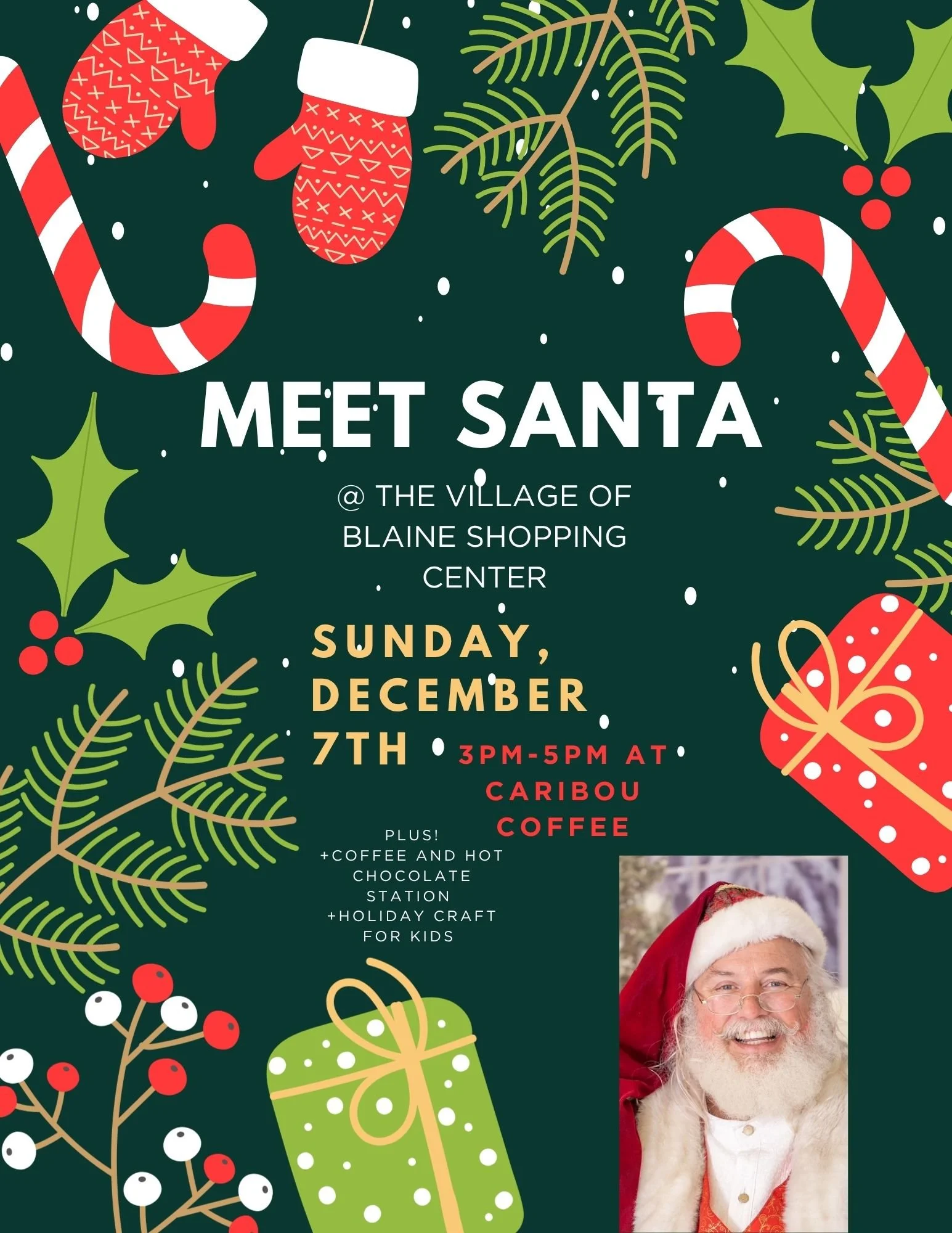 Meet Santa at The Village of Blaine Shopping Center!