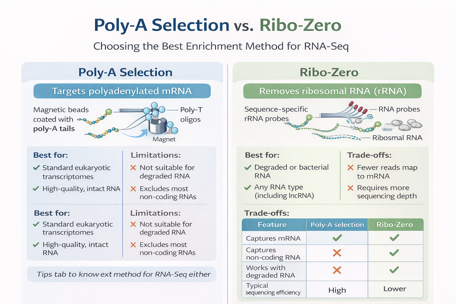 Poly-A Selection vs. Ribo-Zero in RNA-Seq