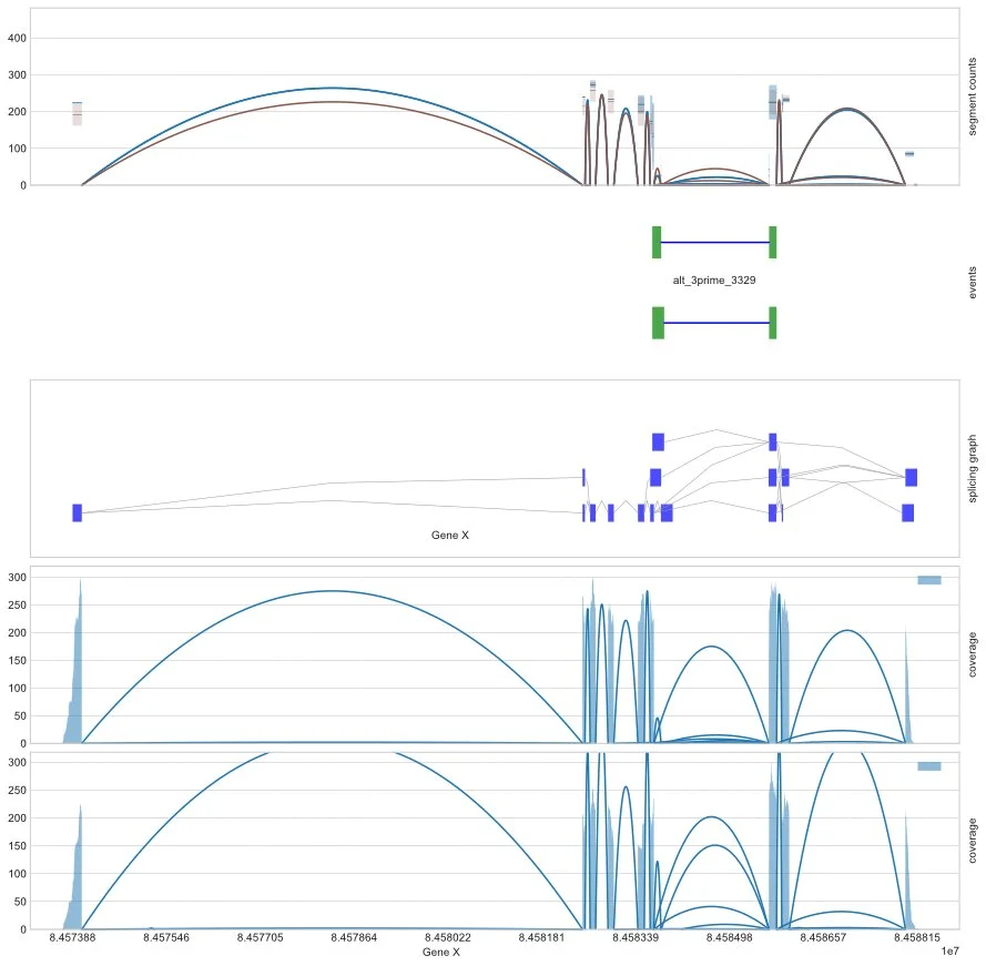 Example of alternative splicing analysis