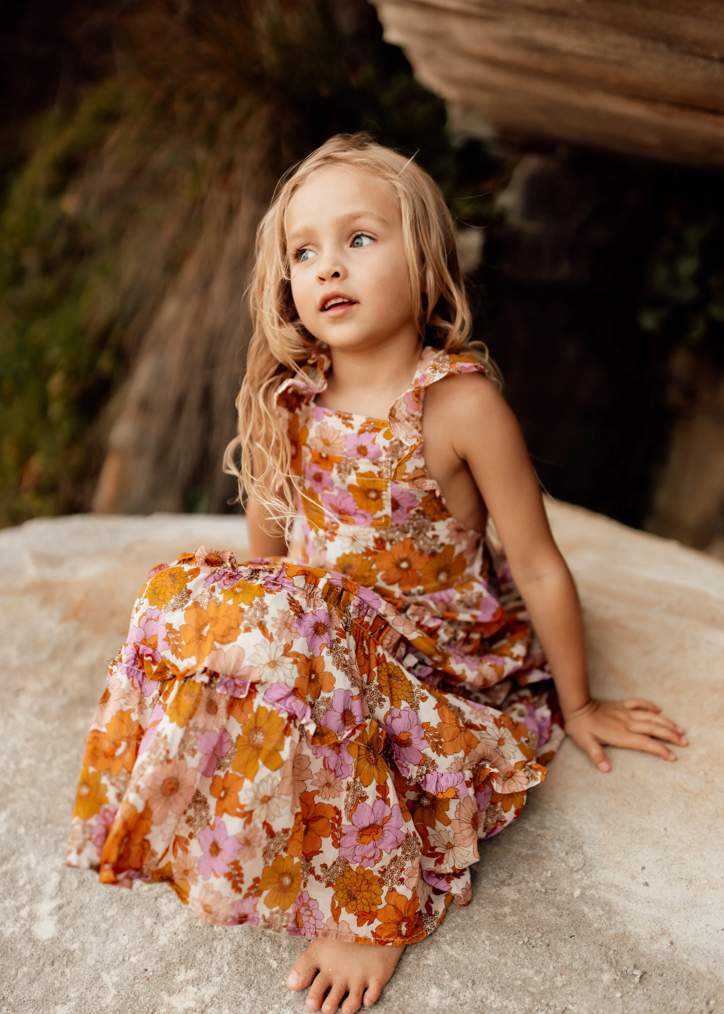Item 03 - Austin Pinafore Maxi Dress (Size 4) Fits 3-6 years with adjustable straps
