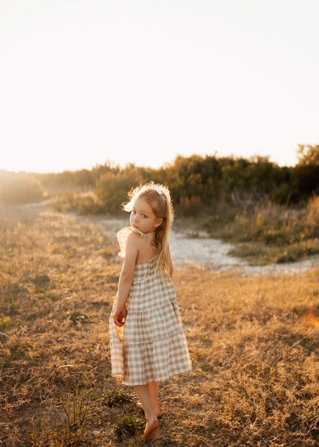 Item 02 - Aere Mini - Gingham Dress (Fits size 4-6)