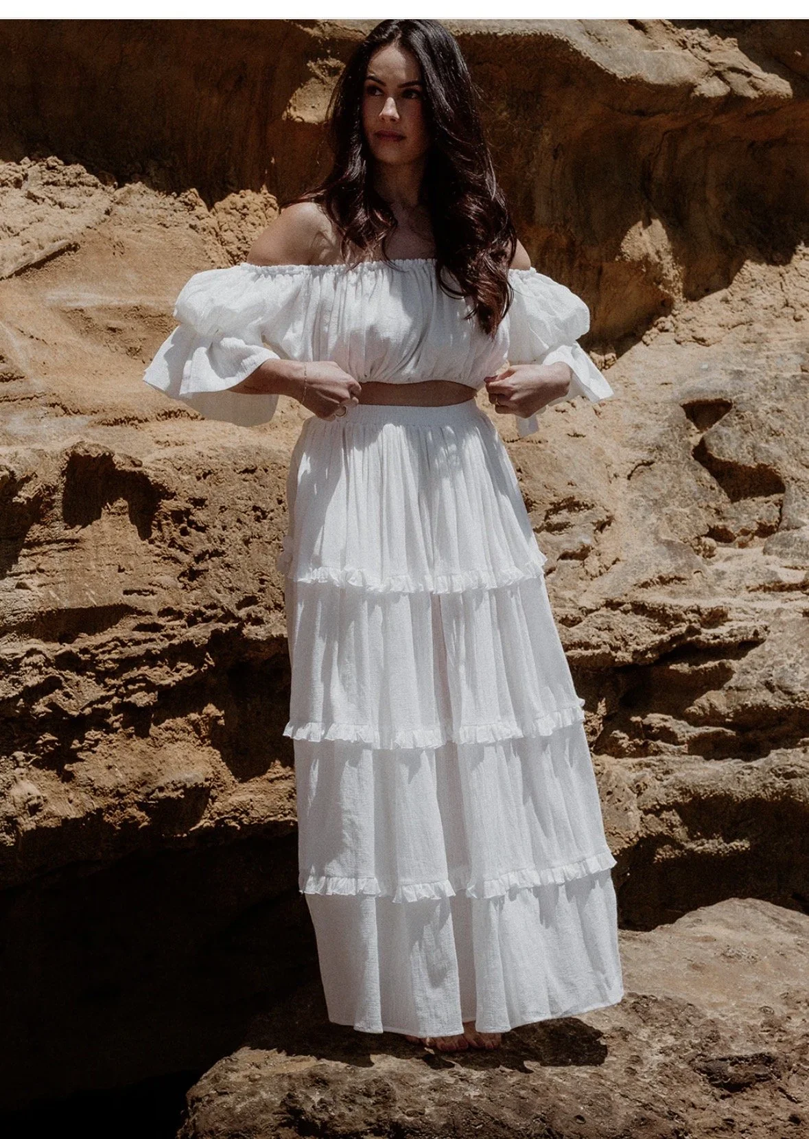06 - White Top & Skirt (One Size Fits all / Adjustable)