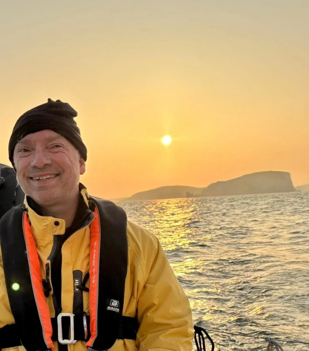 Matt is regularly out sailing on the English Channel and beyond - this was taken at 4.30am just rounding the Needles - spectacular.