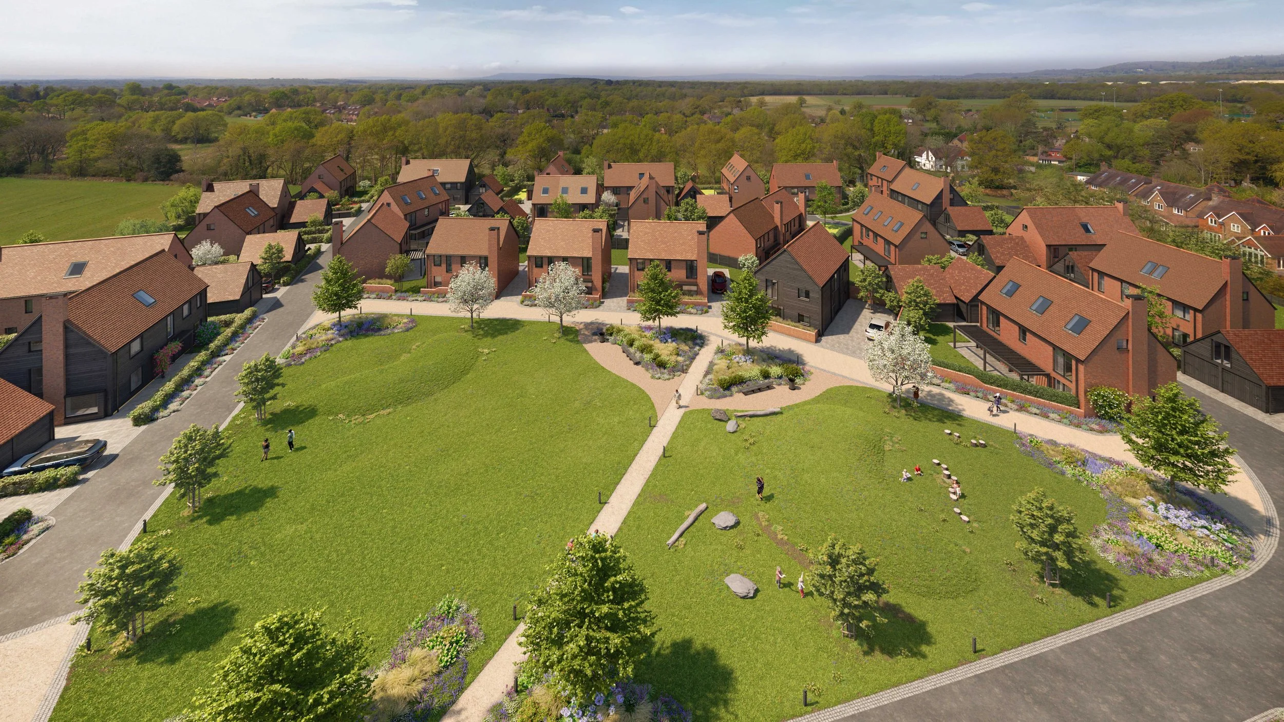 04 – Residential – Alfold Gardens – Surrey - Aerial Render.jpg