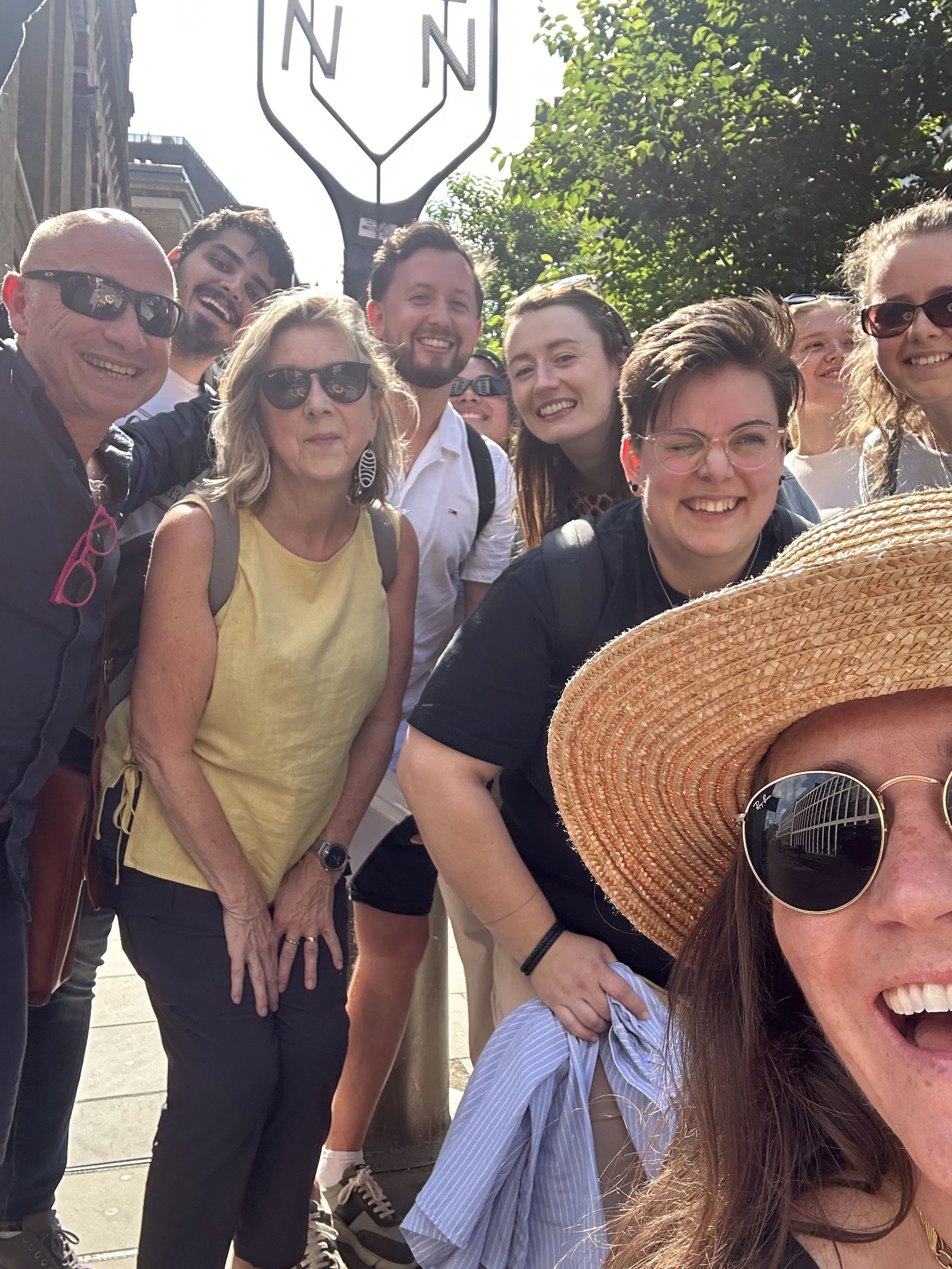 En route to a mystery destination during the afternoon walkabout.