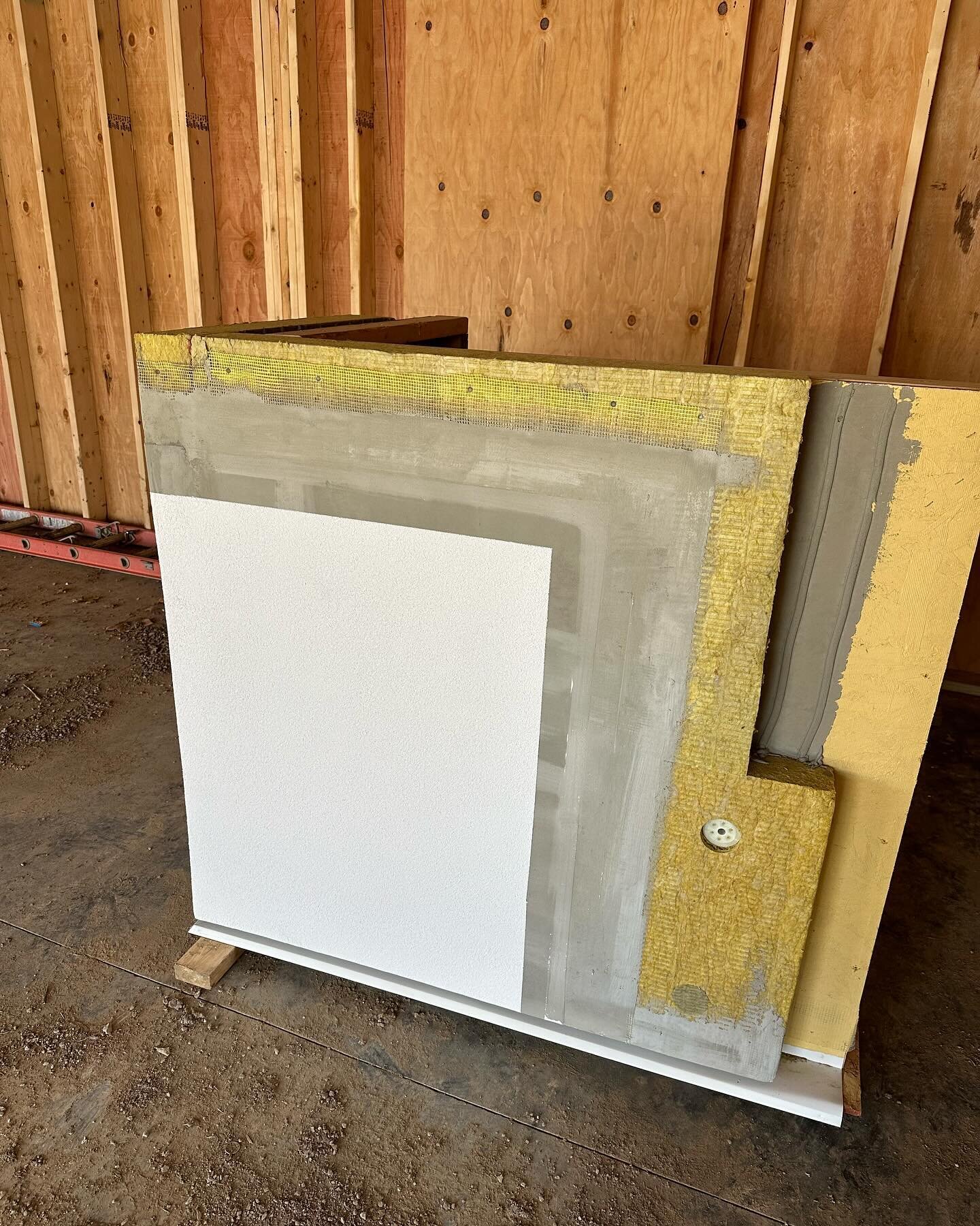 Very special exterior design for this Manville Heights project!

We&rsquo;ll be wrapping the entire house in an Exterior Insulation Finishing System, otherwise known as EIFS. 

As the client mock-up shows, we start with a water barrier layer applied 