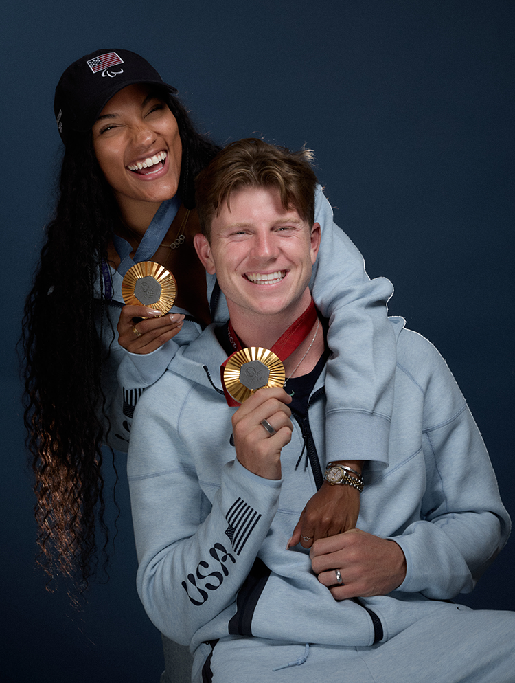 Tara Davis-Woodhall and Hunter Woodhall