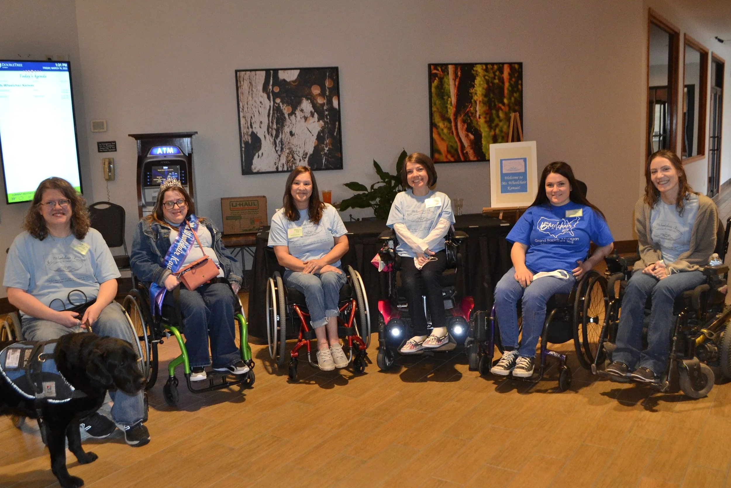Angel, Hilary, Jenny, Carrie G, Allison, and Carrie S. smile for a photo at the annual event