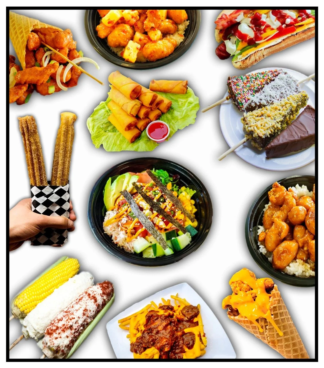 Food offerings from Bobablastic located at Checkpoint 221 in West Salem, Oregon.