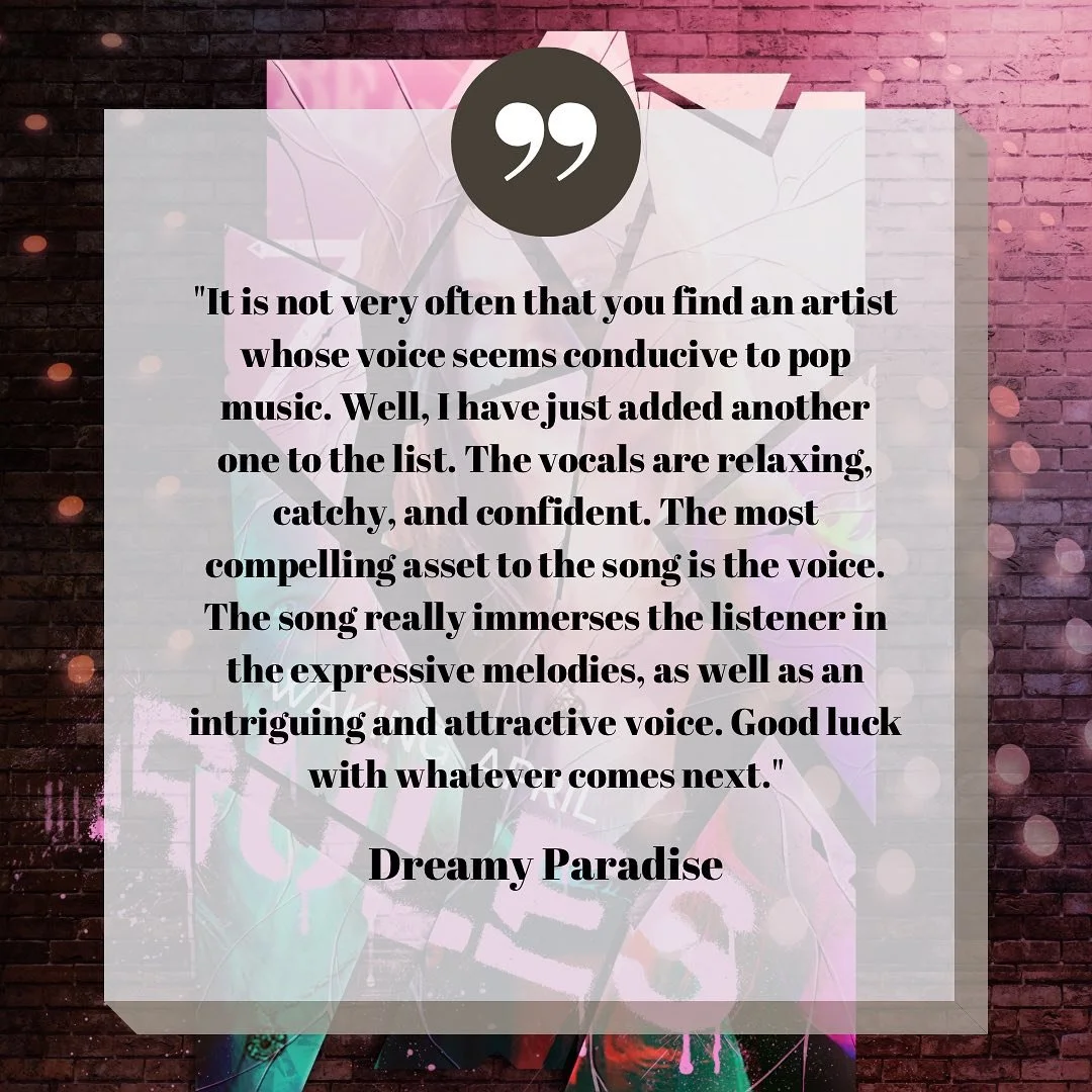 Wow thank you @musicnerd.curator this is so nice 🥺 y&rsquo;all go check out their Dreamy Paradise playlist on Spotify! 

And go to the link in our bio for tickets to our album release show on Nov 2 if you want to hear this song live 💕 

#dreamypara