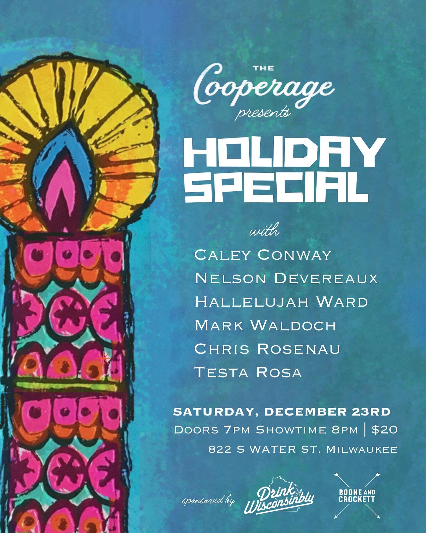 Hey everybody! If you&rsquo;ll be in Milwaukee, please make your plans to join us for this wonderful Holiday Special at @cooperagemke on 12/23. I&rsquo;ll be performing my own arrangements of some holiday classics alongside these cherished Milwaukee 