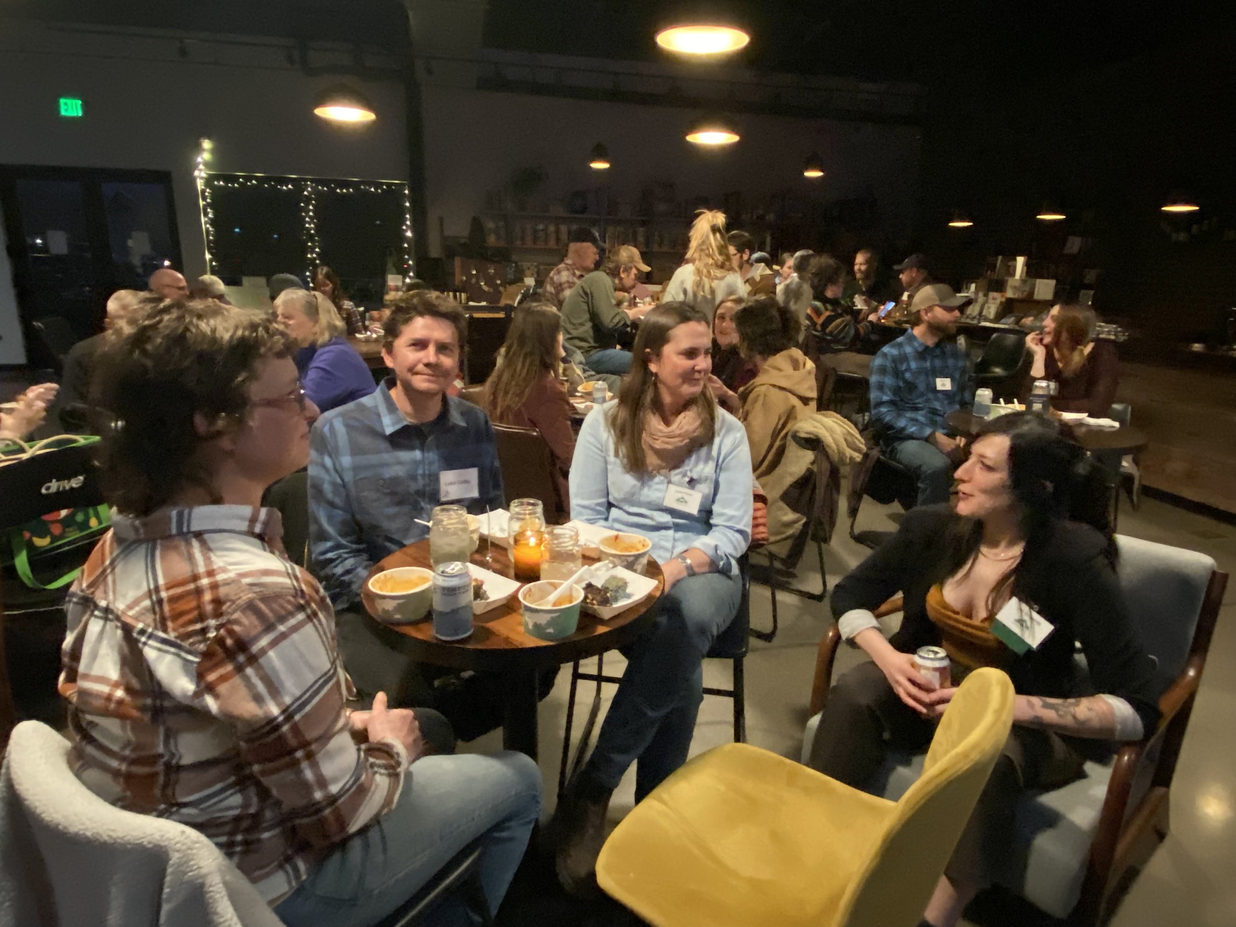 Evening chili dinner at Blue Corn Cafe and Mercantile