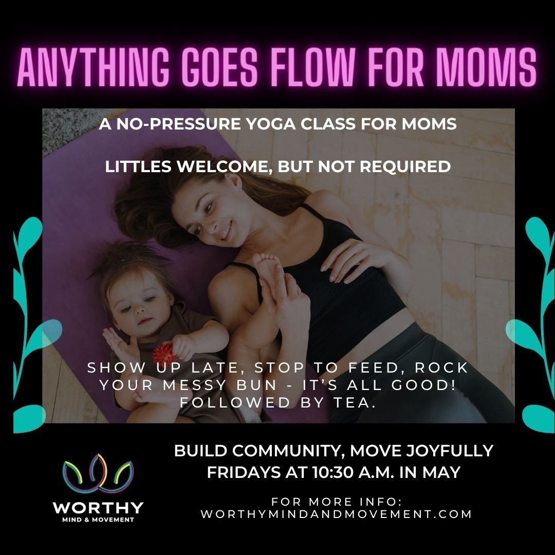 This limited-time series is for moms looking for a little movement - but may need their cutest plus-one to tag along. 

We will begin class with a gentle warm-up before moving through some yoga flows and poses. While this isn't exactly a &quot;baby-a