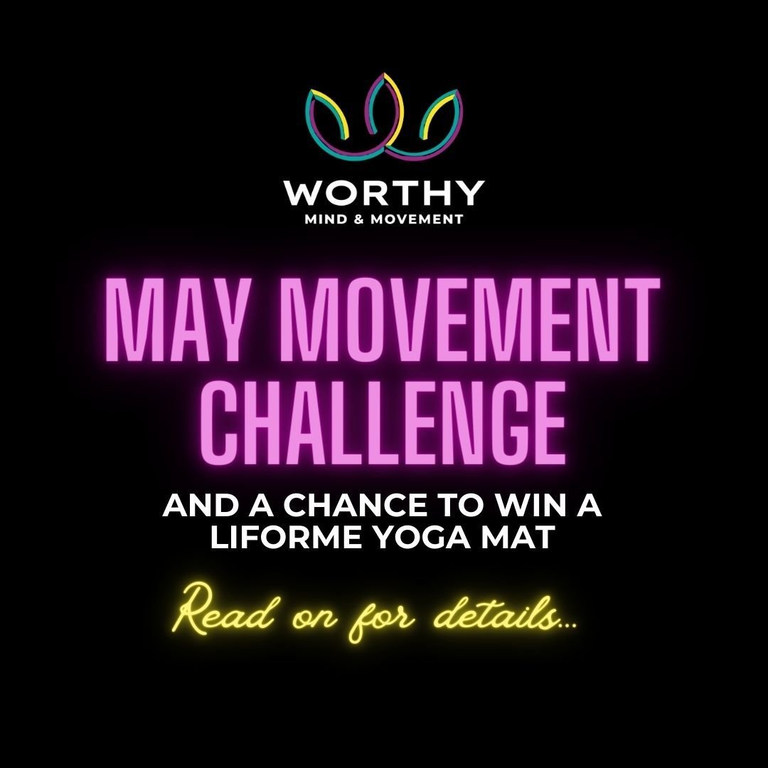 Wanna win an awesome, eco-friendly yoga mat that's up to a $140 value? Cool! Read on:

To encourage folks to get out of their comfort zones, try newer classes, and meet new faces, we are introducing our May Movement Challenge. You can also help us me
