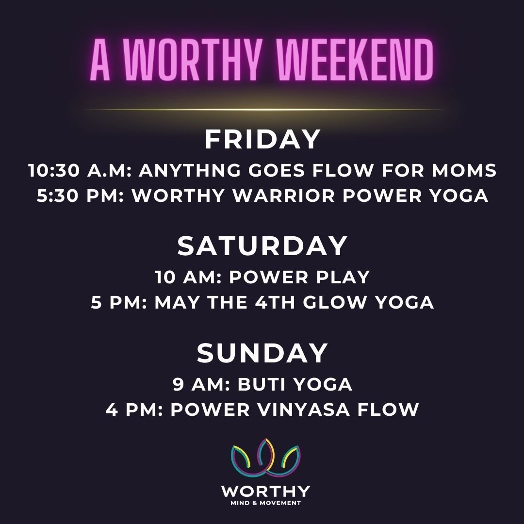 What's on tap this weekend, you ask? Book your weekend movement with us! 

- NEW: Power Play - 
Consider Power Play like gym class - but for adults... and minus the embarrassment of being last during the mile run. Every week, experience a different b