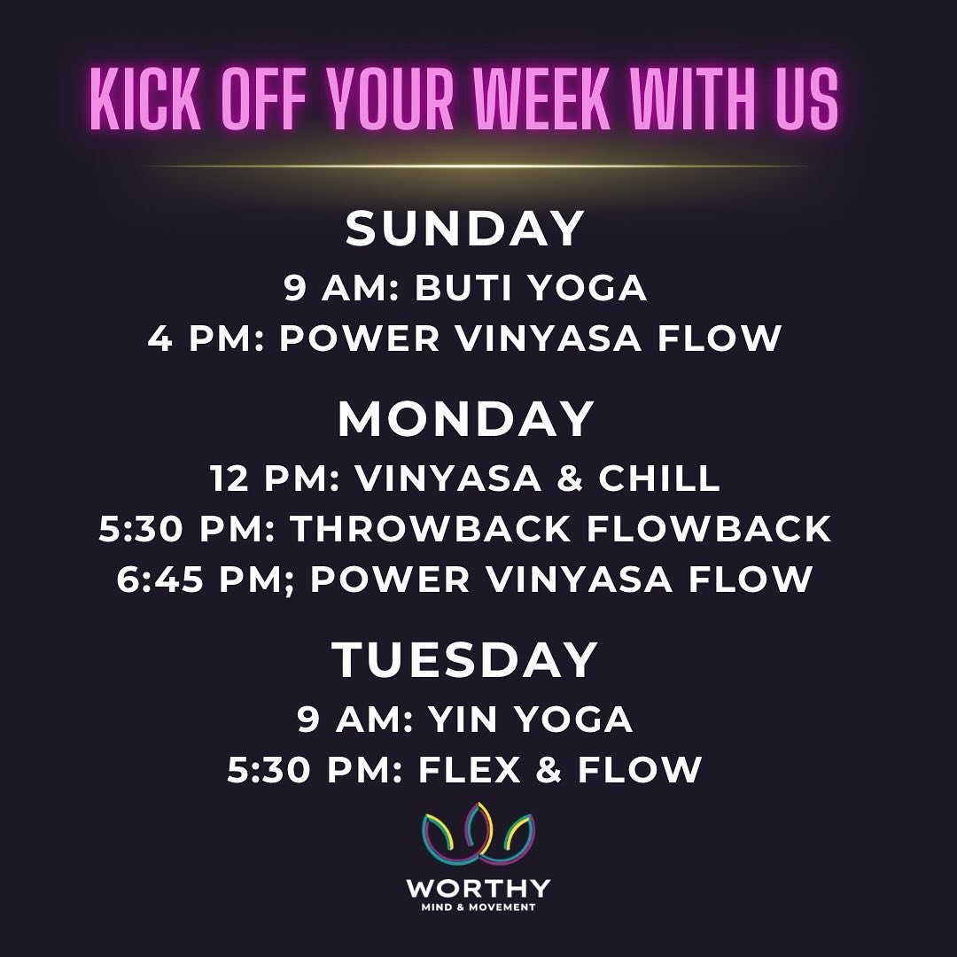 Best way to kick off the week. 🙌

✨ Class Highlight: Vinyasa &amp; Chill ✨
Vinyasa &amp; Chill on Mondays is a 45-minute class - perfect lunchtime movement that&rsquo;ll get you back to work feeling fresh and refreshed. You can catch the full 60-min