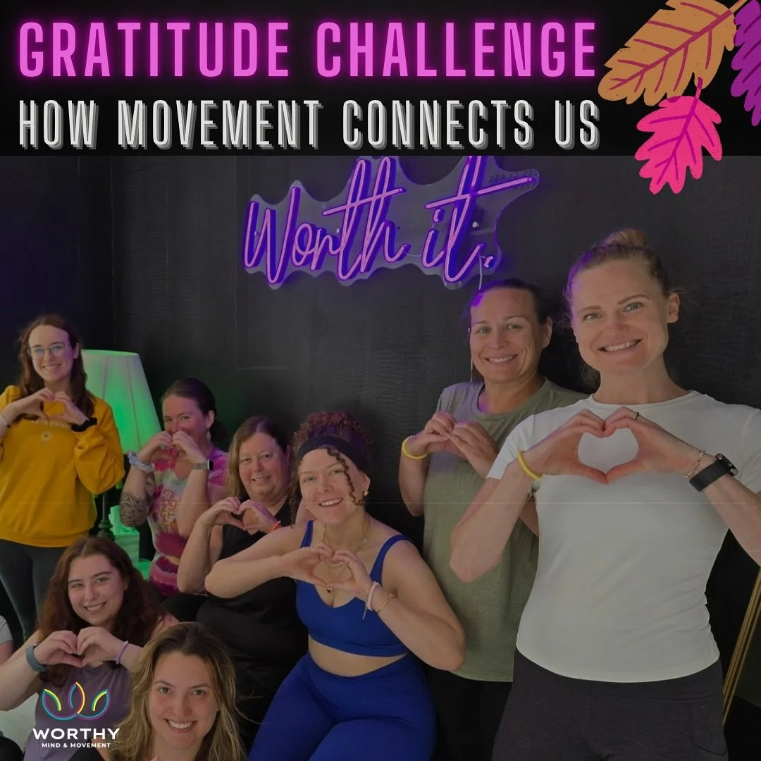 💛This week we are showing gratitude for connection. Connection to our breath, to our movement, to our community, and to ourselves. While you take class this week, remember to: 

✨ Connect to your body &mdash; notice your breath, your heartbeat, your