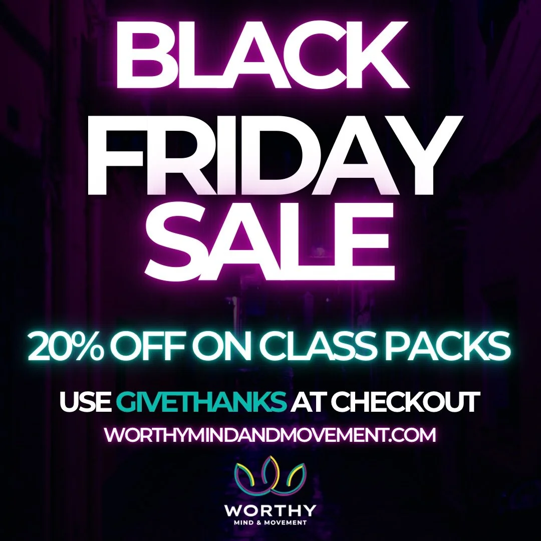 🎉BLACK FRIDAY DEALS ARE HERE! 🎉

🔥 20% Off Class Packs &ndash; A limited-time Black Friday discount for pack lovers. Apply code GIVETHANKS at checkout. *Running Nov 25&ndash;30 only

🔥 Lock In Unlimited for $99/Month &ndash; Thinking about going 