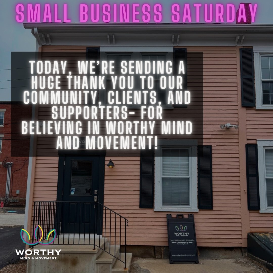 ✨ Happy Small Business Saturday! ✨

💜Today, we&rsquo;re sending a huge THANK YOU to our community, clients, and supporters for believing in Worthy Mind and Movement! Your trust, encouragement, and commitment mean the world to us!💞

💙Because of you