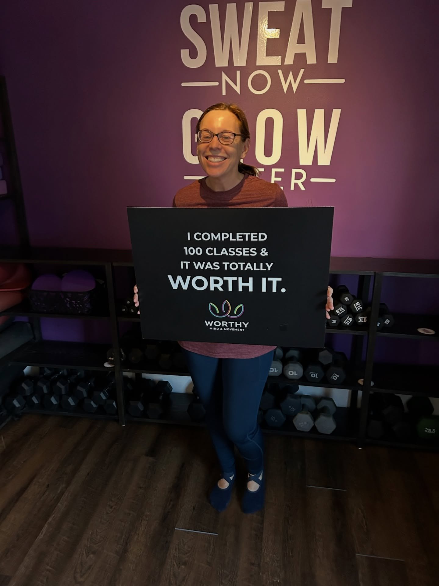 🎉It&rsquo;s Worthy Fit Fam Friday and we&rsquo;re CELEBRATING our NEWEST MEMBERS of the 100 CLUB!💯✨That&rsquo;s&hellip;
100 wake ups.
100 excuses squashed.
100 opportunities to connect, breathe, and transform.

Help us congratulate these incredible