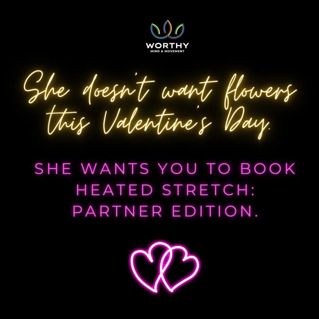 We know what she really wants. 😉

👯&zwj;♀️ Heated Stretch: Partner Edition on 2/6 @ 6:30 p.m.
(All partners welcome - boos, besties, and any duo!)

💃 Glow Barre Flow: Better Than Your Ex on 2/13 @ 5:30 p.m.

💜 Sweet Surrender: A Valentine&rsquo;s
