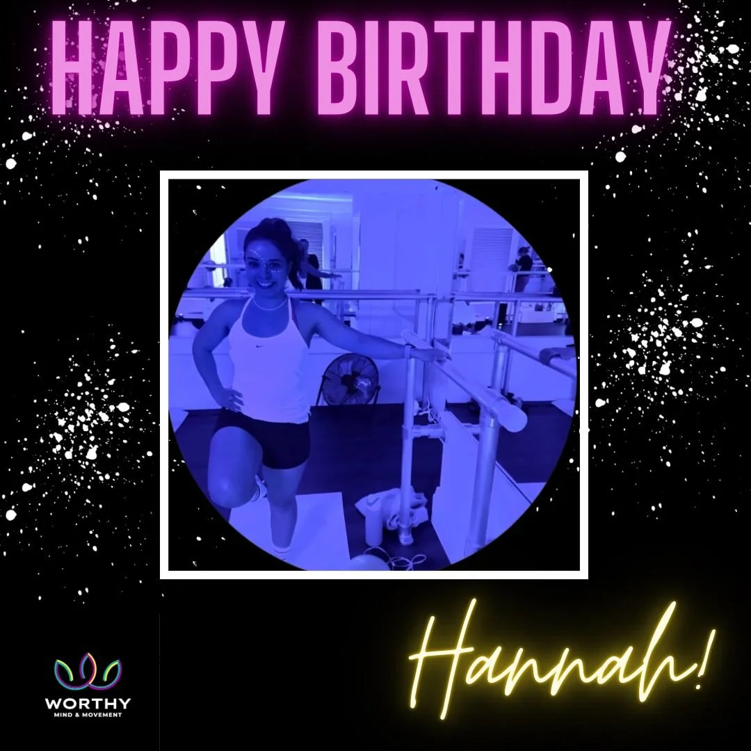 The day can&rsquo;t end without wishing instructor Hannah a very Happy Birthday! 🎉🎉

When you&rsquo;re not catching Hannah at 6 a.m. Friday Barre Flow or at a Glow Night, she&rsquo;s a hard-working teacher by day and small business owner by night -