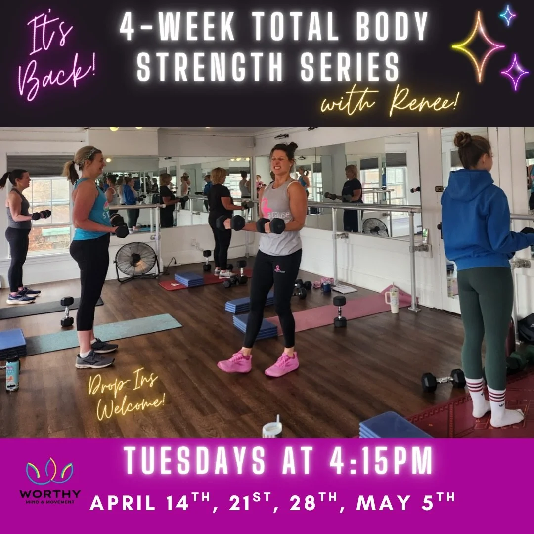 💪Join Renee for a dynamic total body strength class designed to build strength, improve endurance, and leave you feeling powerful. Using moderate dumbbells and resistance bands, you&rsquo;ll target all major muscle groups through effective, well-bal