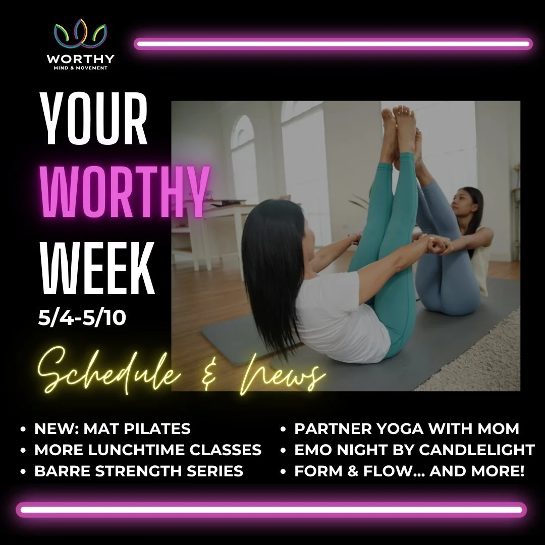 New week, new classes, &amp; a chance to bond with mom. What more can you ask for?? 😄

Few things to note:

🎉 Most of our instructors are back from vacay! Yay to seeing some of our favorite faces in the studio again.

✈ Adriana is out on Monday; Ca