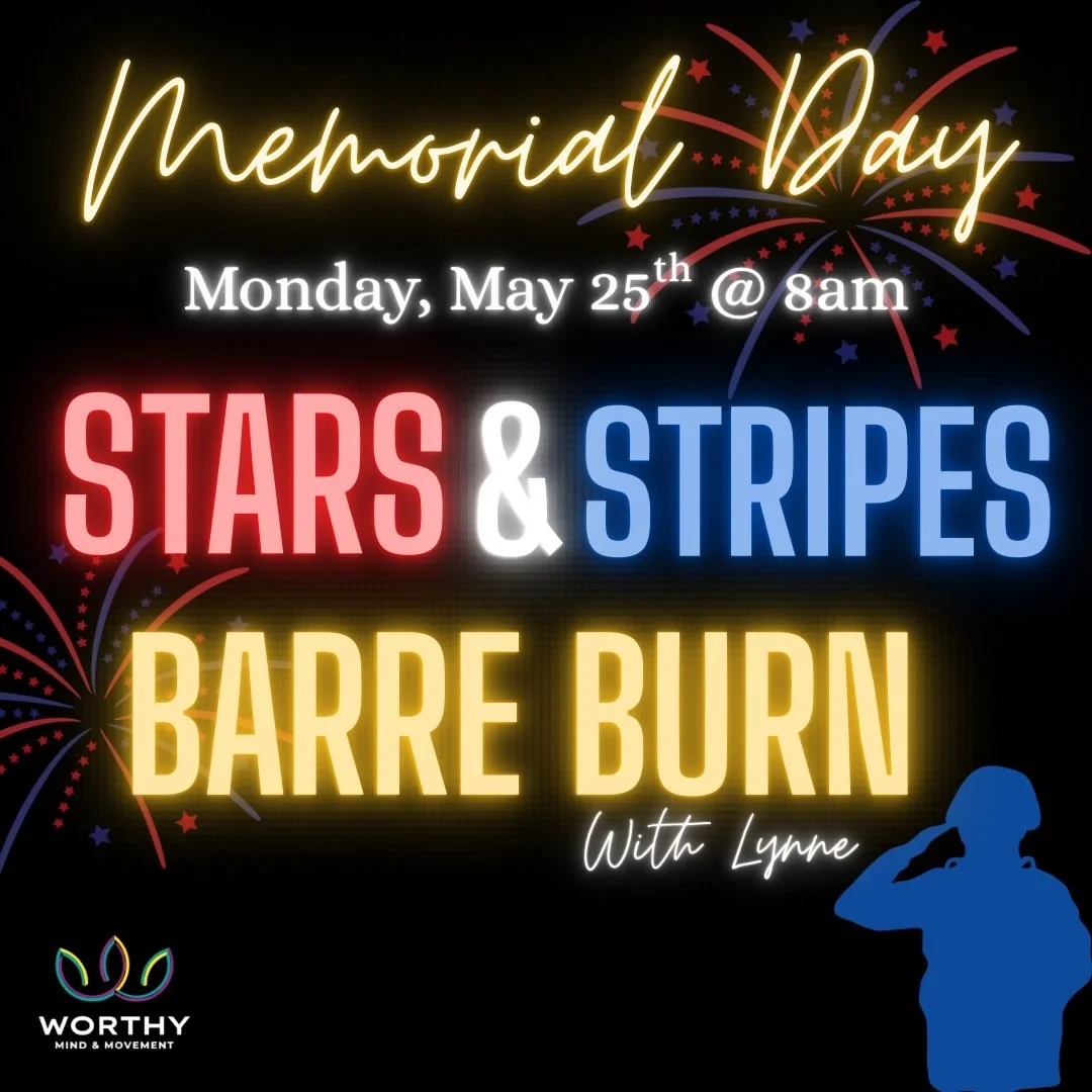 🇺🇸MEMORIAL DAY &bull; MOVE WITH PURPOSE 🇺🇸This day is about more than a workout. We honor and remember the brave men and women who gave their lives in service to our country. ❤️🤍💙

❤️Join us as we move with intention, gratitude, and community i