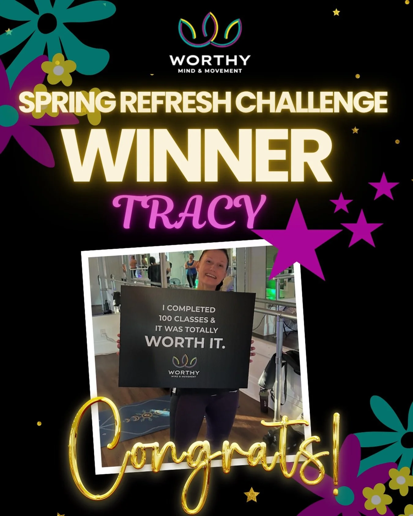 🌸 SPRING REFRESH CHALLENGE WINNER 🌸
A huge congratulations to our Spring Refresh Challenge winner&hellip;TRACY! 🎉

Tracy has been such an incredible example of consistency, positivity, and commitment throughout this challenge. She never shies away