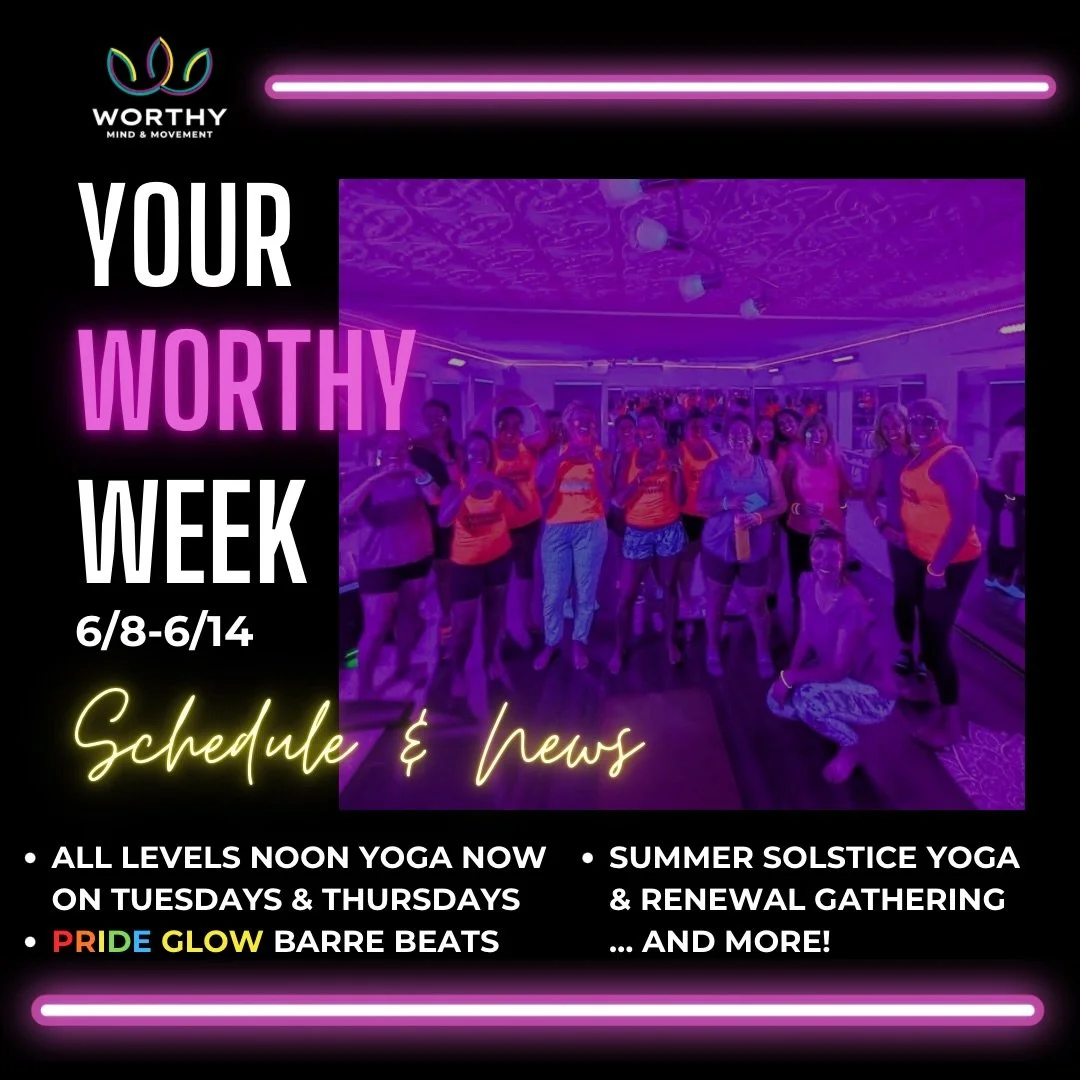 🎉Our weekly class schedule has arrived and it&rsquo;s a good one! We&rsquo;re excited to now offer All Levels Yoga at noon on both Tuesdays and Thursdays, giving you even more mid-day opportunities to move, reset, and recharge.

This week also bring