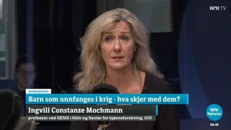 Interview: Ingvill Constanze Ødegaard speaks about children born of war on Norwegian TV