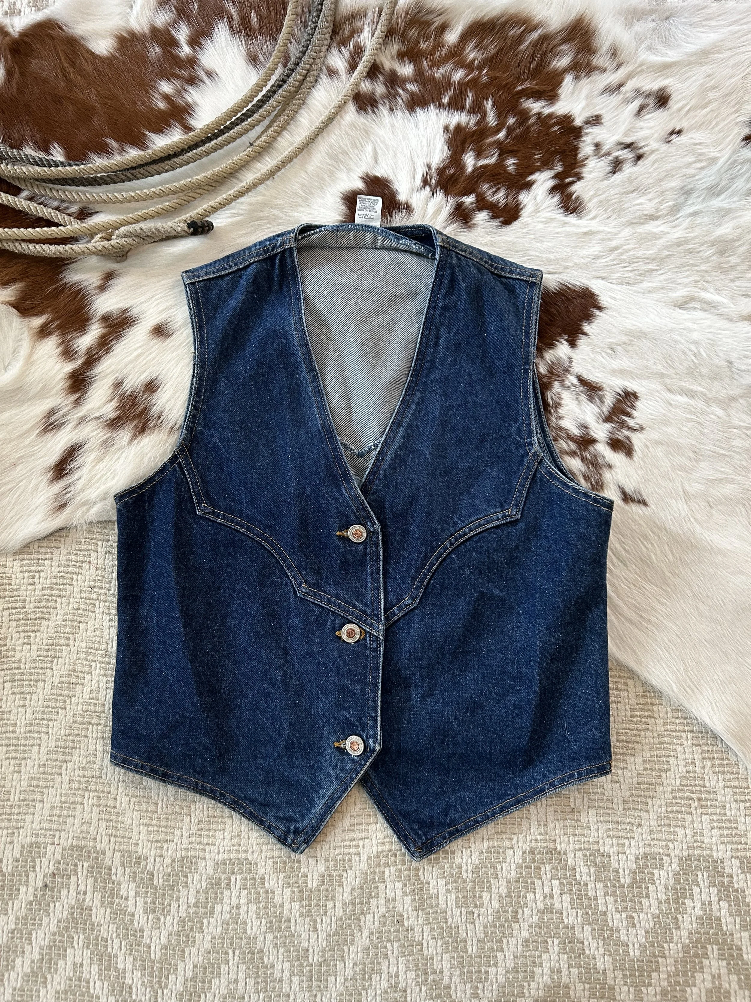 Vtg Denim Vest! Medium