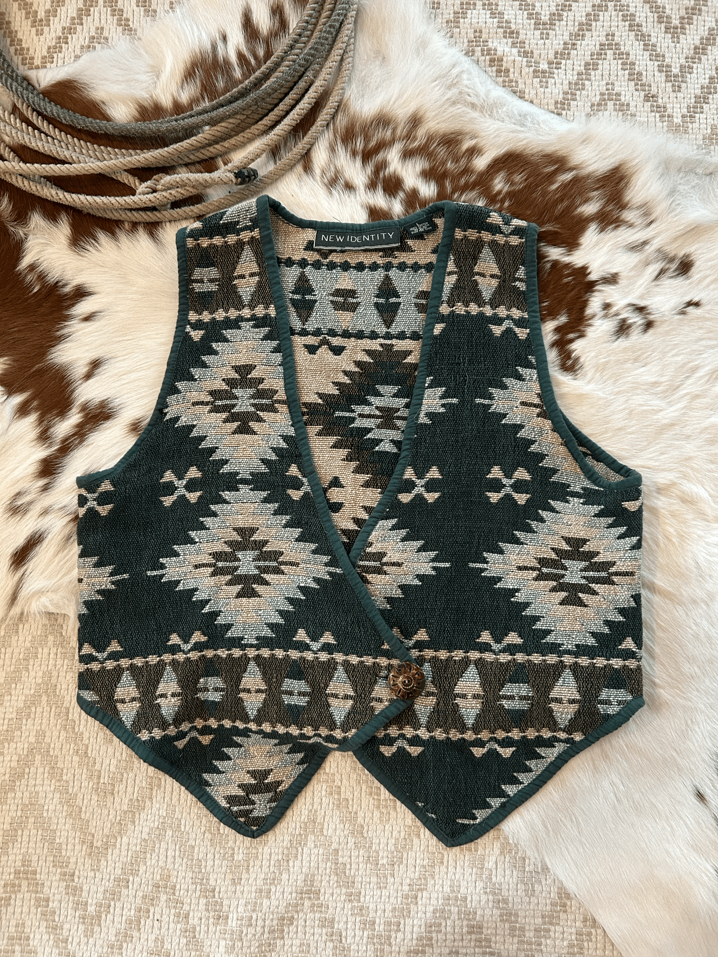 Aztec Tapestry Vest Large