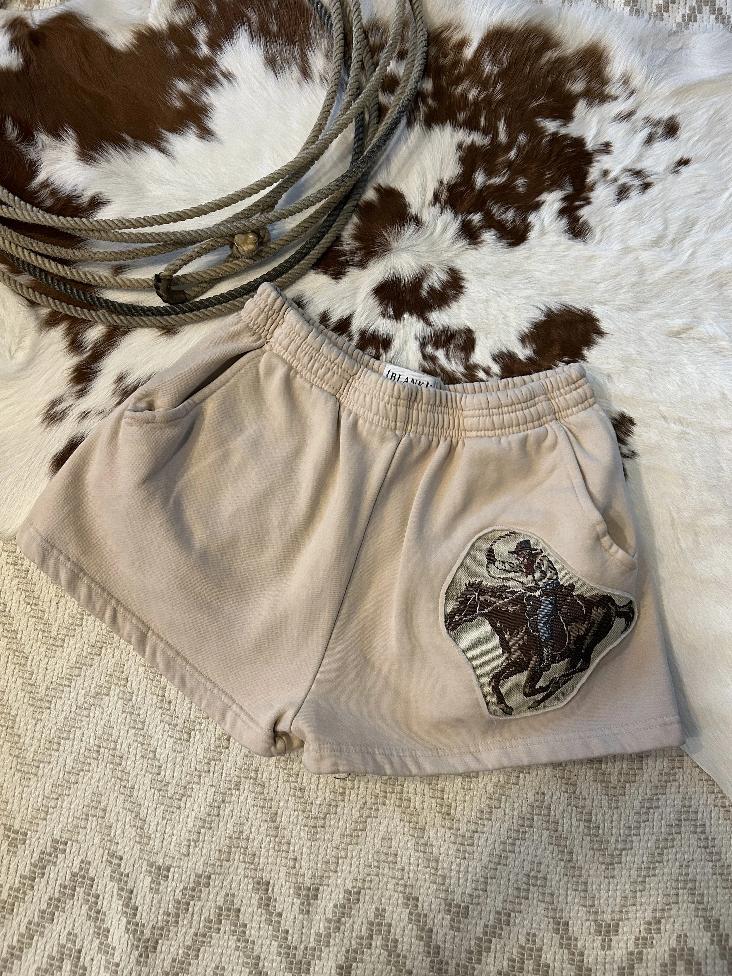 Tan Cowboy Shorts! Medium
