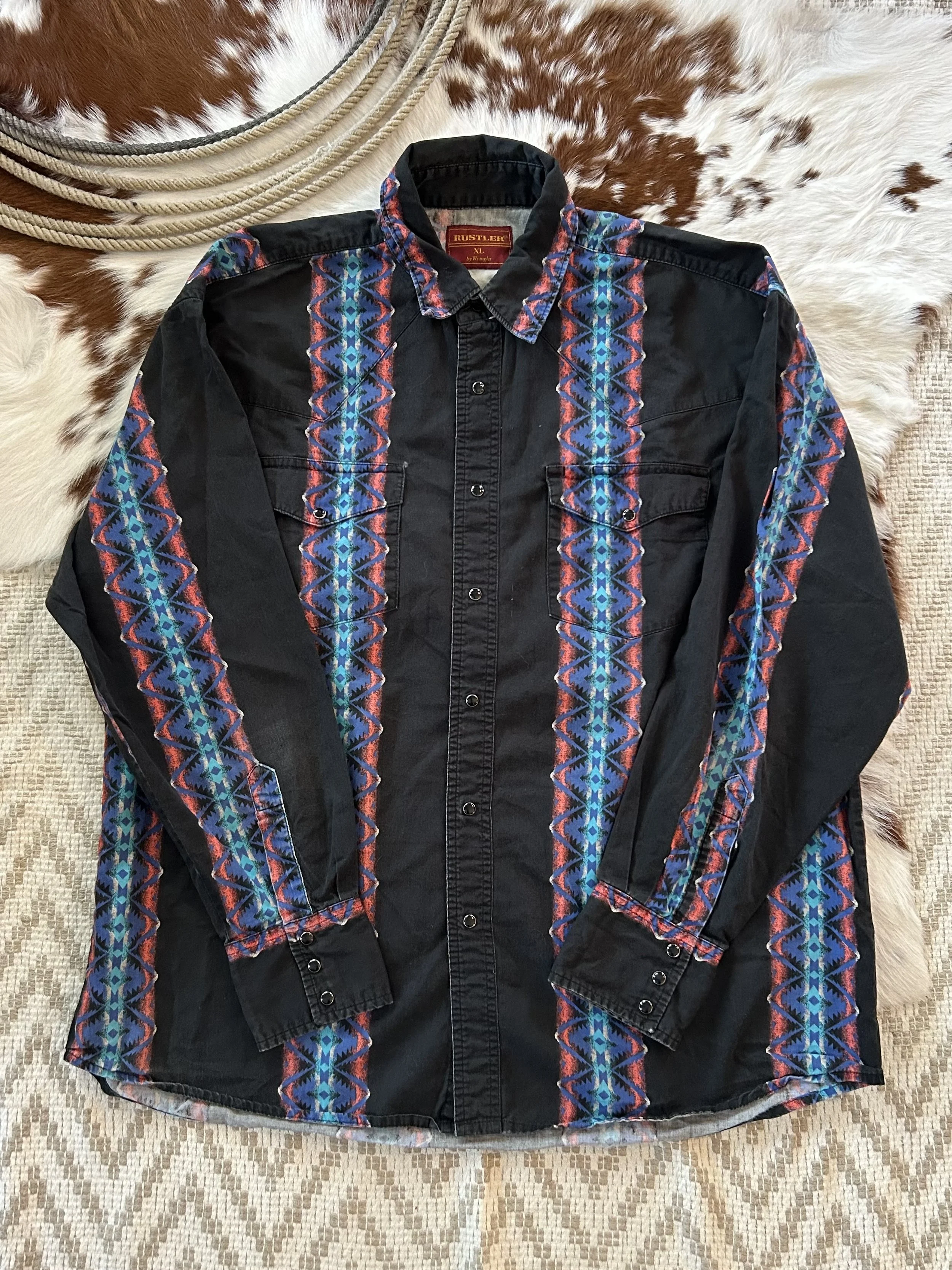 VTG Rustler Button Up! XL
