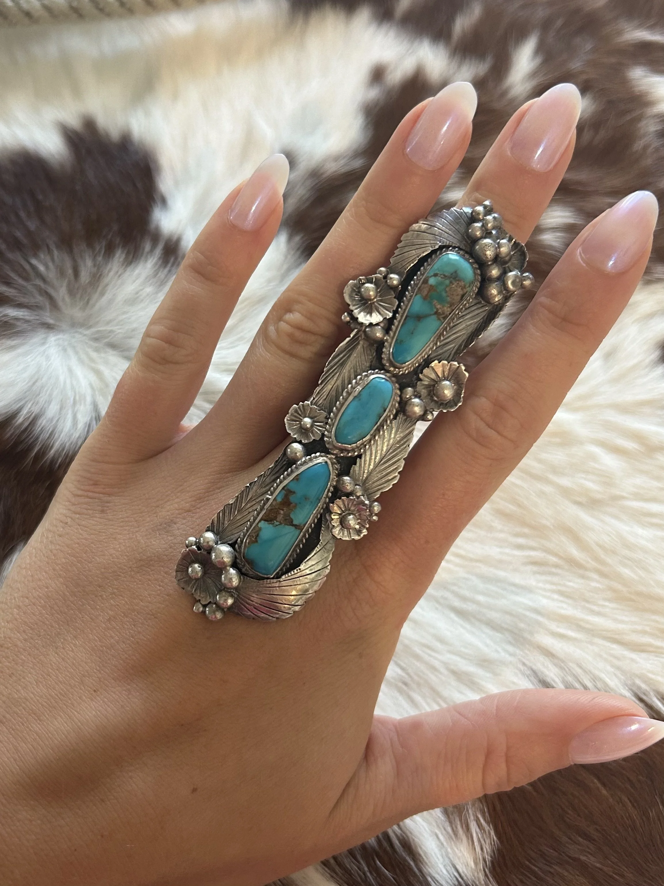 Turquoise Statement Ring! 8.5